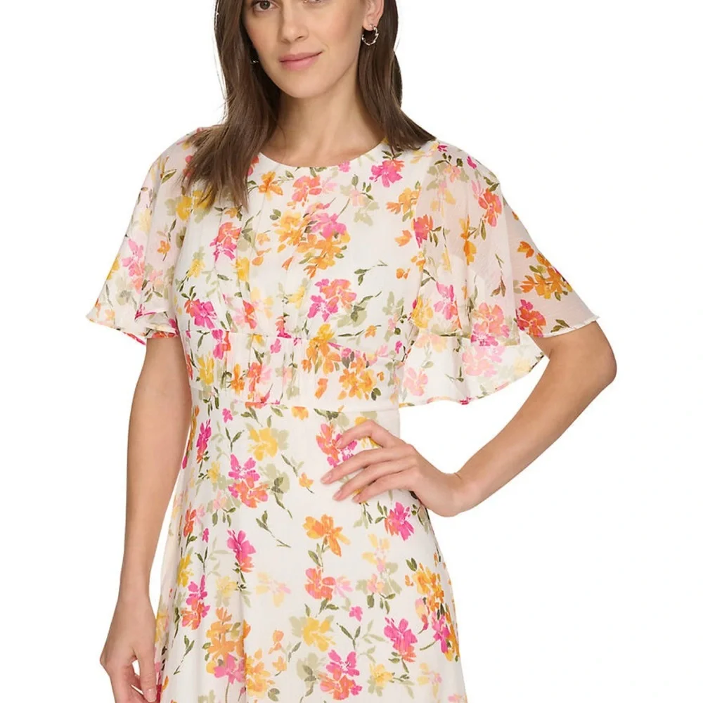 Calvin Klein Spring and Summer Floral Dress NWT - Picture 4 of 9